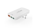 Hama Ladegerät 2x USB-C 1x USB-A flach PD 65 W weiss