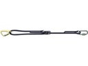 SpanSet Halteseil Verstellbar, Polyamid, Schwarz, 1.5 m