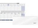 rido idé Pultkalender AC-Terminer 2027, Weiss 307 x 105 mm, 1 W/2 S