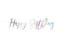 Partydeco Girlande Happy Birthday mehrfarbig, 16.5 x 62 cm