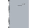Simplex Wochenagenda 2027 1W/2S, 169 x 240 mm, Silber-Grau