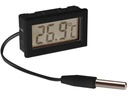 Velleman Einbauthermometer PMTEMP2 Digital, mit Kabelsensor, Grau