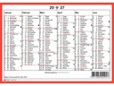 Simplex Wandkalender mit Namenstagen 2027 A5 Rot/Weiss