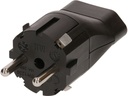 Max Hauri Fixadapter Schuko – Typ 21 für Power Stations schwarz