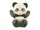 Partydeco PartyDeco Folienballon Panda Schwarz/Weiss