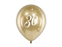 Partydeco PartyDeco Glossy Ballons 30, 6er-Set Gold