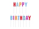 PME Kerze Happy Birthday Mehrfarbig, 1 Stück