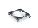 relaxdays Pflanzenroller Silber/Grau