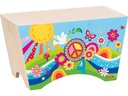 Goki Musikinstrument Cajon Blumenwiese 30 x 15.5 x 17 cm