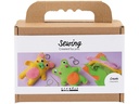 Creativ Company Mini Kreativset Nähen, Frosch und Teddy