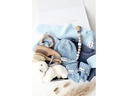 Oykami Baby Geschenkbox Blau «Verona» Hase Weiss