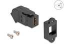 Delock Keystone-Modul HDMI Einbaubuchse zu HDMI Buchse 45° 8K 60 Hz