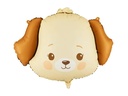 Partydeco PartyDeco Folienballon Hund Beige