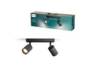 Philips Philips Wyatt Aufbauspot 2er ohne Leuchtmittel GU10, schwarz