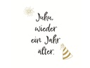 Paper + Design Papierservietten Ein Jahr älter 33 cm x 33 cm, 20 Stück