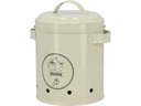 Esschert Design Vorratsdose für Zwiebeln Metall 2.1 l Beige Rund