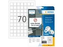 HERMA Ablösbare Etiketten A4, 24 x 24 mm, weiss, 1750 Etiketten