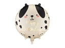 Partydeco Folienballon Happy Birthday 35 x 35 cm, Hund