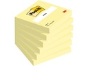 Post-it Notes 654 Gelb, 76 x 76 mm, 6 Blöcke à 100 Blatt