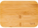 Fackelmann Schneidebrett Schneidbrett Bambus, 15 x 21 cm