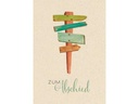 Natur Verlag Abschiedskarte Wegweiser 12.2 x 17.5 cm
