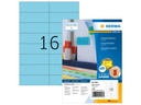 HERMA Farbige Etiketten A4, 105 x 37 mm, blau, 1600 Etiketten