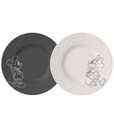 Villeroy & Boch Manufacture Rock – Mickey Mouse Dessertteller, 2-teilig
