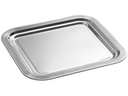 APS Servierplatte Classic 35.4 x 32.5 x 1.5 cm, Silber