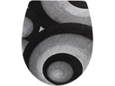 diaqua® Toilettensitz Arles Twist Schwarz/Grau