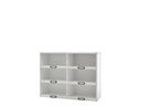 Chic Antique Wandregal mit 6 Ablagen Crème
