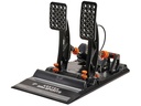 Asetek Racing Invicta Accelerator and Brake Pedal Aluminium Schwarz Orange