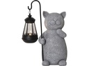 Star Trading Solar Dekoration Smilla 22 cm Grau
