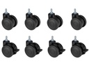 Oplite S8 Castor Wheels Set Gummi, 63 mm