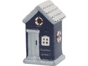 Chic Antique Aufsteller Strandhaus 10 x 6 x 6 cm, Weiss/Blau