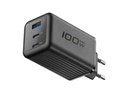 Cellular Line Netzteil GaN+, 100 W, 3 Anschlüsse, Schwarz