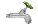 Laufen SIGA Gartenventil Messing verchromt mit Handrad