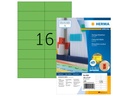 HERMA Farbige Etiketten A4, 105 x 37 mm, grün, 1600 Etiketten