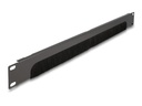 Delock Bürstenleiste Kabelmanagement 19" Rack, Dunkelgrau