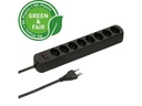 Max Hauri Steckdosenleiste Basic Line 8x Typ 13 sw 1.5m Green+Fair