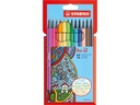 STABILO Pen 68 Fasermaler Kartonetui à 12