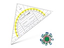 Aristo 1553 Winkelmesser Kunststoff transparent 16 cm