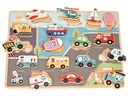 Spielba Holzspielwaren Holzpuzzle Puzzle Transportwelt