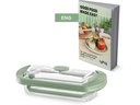 Lékué Glas-Daampfgarer und Buch auf Englisch 0.75 l, Transparent