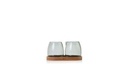 AdHoc Milch- und Zucker-Set Yuna, Glas / Akazienholz