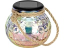 EGLO Leuchten Solar Windlicht Glas irisierend