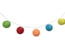 Dameco LED Solar Lichterkette mit farbigen Nylon Balls