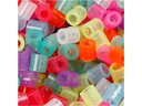 Creativ Company Bügelperlen, 5x5 mm Loch 2.5 mm, M, Glitter-Farben 30000 Stk