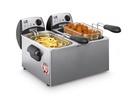 FRITEL Kaltzonen-Fritteuse FR1355 DUO Edelstahl 2 x 2200 W Silber
