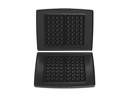 FRITEL Backplatten Waffeln 4 x 7 Aluminium-Druckguss Schwarz