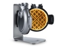 FRITEL Waffeleisen WA2224 Topfill, für runde Formen, Silber, 800 W